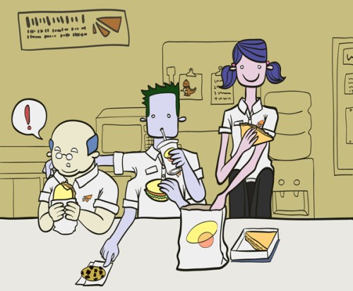 break room tables (2)