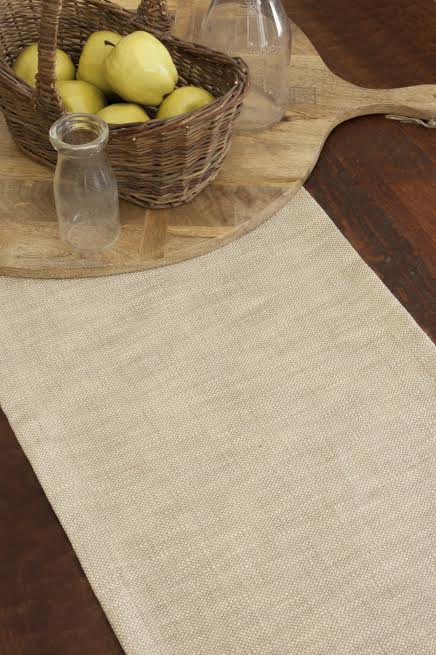 natrual woven table runners