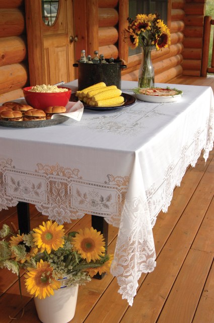 heirloom white tablecloth