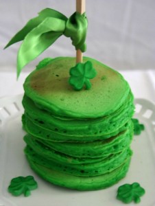 St Patricks day pancakes