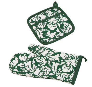 oven-mitt-and-pot-holder-dark-green